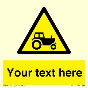 Custom warning farm machinery